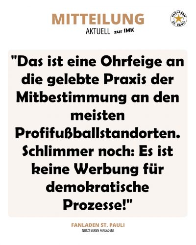 Demokratie stärken, Mitbestimmung fördern: Fankultur als Chance, nicht als Risiko betrachten!